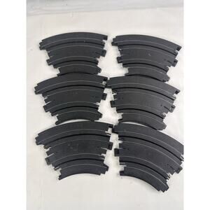 Tomy Aurora 6” R Curve 152MM 1/8 Circle Slot Car Ho Scale Track Lot of 6 Pieces
